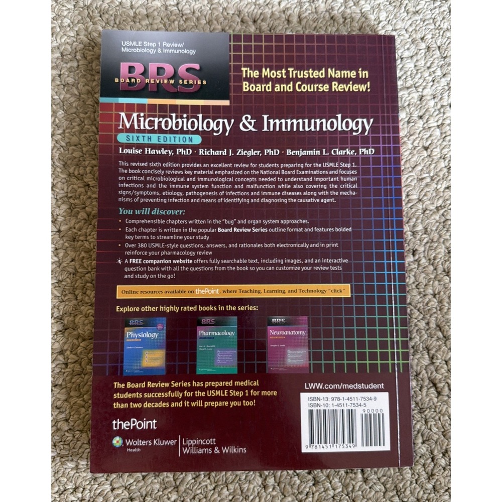 Board Review Series: BRS Microbiology and Immunology by Louise Hawley - Picture 2 of 5